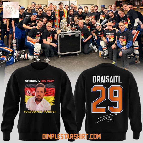 Edmonton Oilers Leon Draisaitl 1000 Career NHL Points Hoodie Shirt