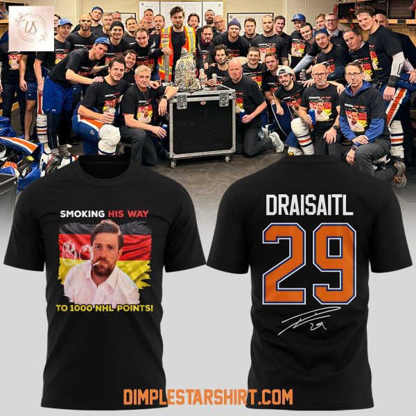 Edmonton Oilers Leon Draisaitl 1000 Career NHL Points Hoodie Shirt
