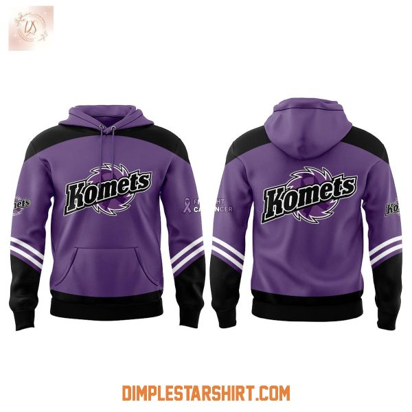 Fort Wayne Komets Fight Cancer Night Hoodie T-Shirt