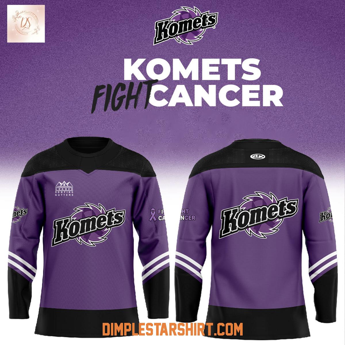 Fort Wayne Komets Fight Cancer Night Jersey Fort Wayne Komets Fight Cancer Night Jersey