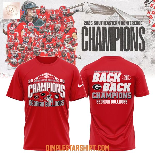 Geogria Bulldogs Back To Back SEC Champions Hoodie Shirt