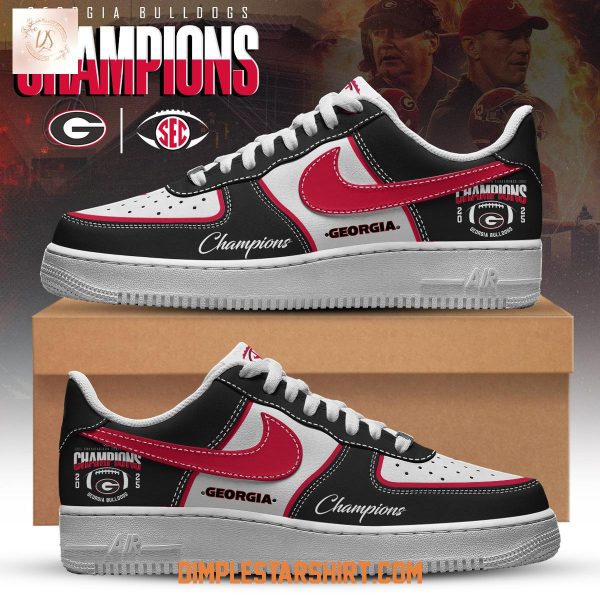 Geogria Bulldogs SEC Football Conference Champions 2025 Air Force 1 Shoes