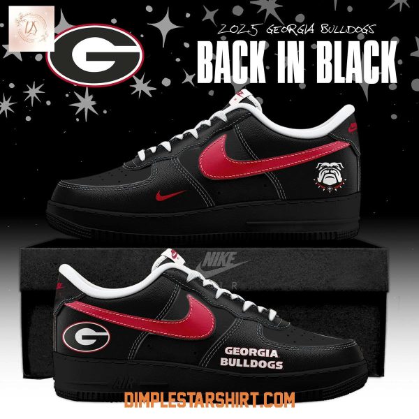Georgia Bulldogs Back In Black Air Force 1 Shoes