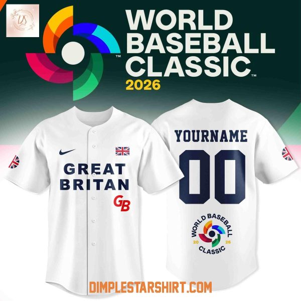 Great Britain Baseball 2026 World Baseball Jersey