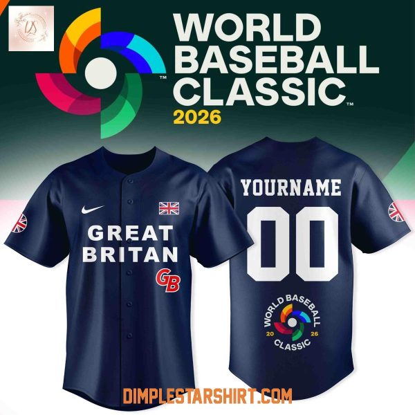 Great Britain Baseball 2026 World Baseball Jersey