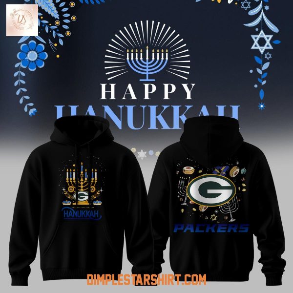 Green Bay Packers Happy Hanukkah Hoodie T-Shirt