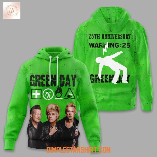 Green Day 25th Anniversary Warning 25 Hoodie T Shirt