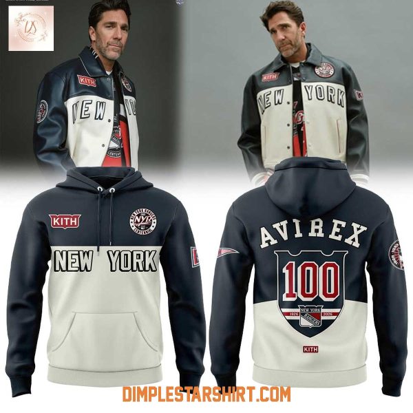 Henrik Lundqvist For Kith & The New York Rangers Hoodie Shirt