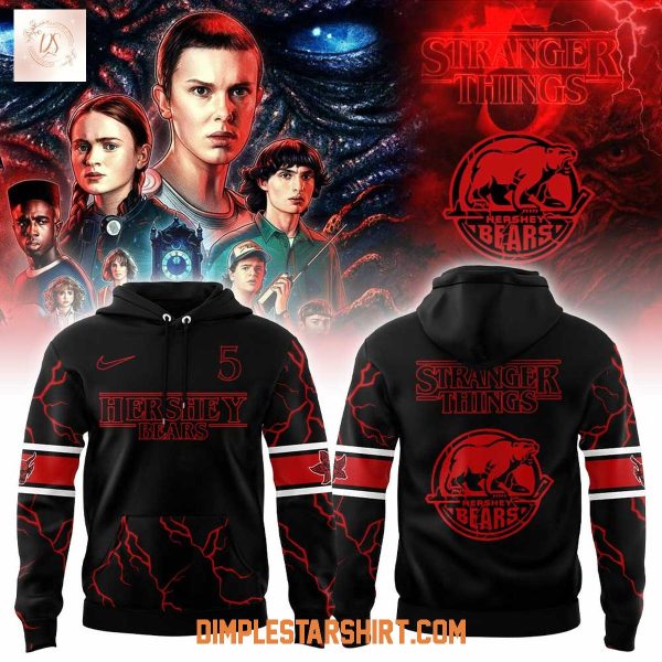 Hershey Bears Stranger Things 5 Hoodie Shirt