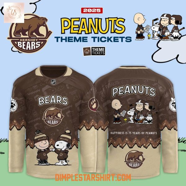 Hershey Bears x Peanut 75 Years Hockey Jersey