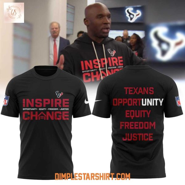 Houston Texans Inspire Change Opportunity Equity Freedom Justice Hoodie Shirt