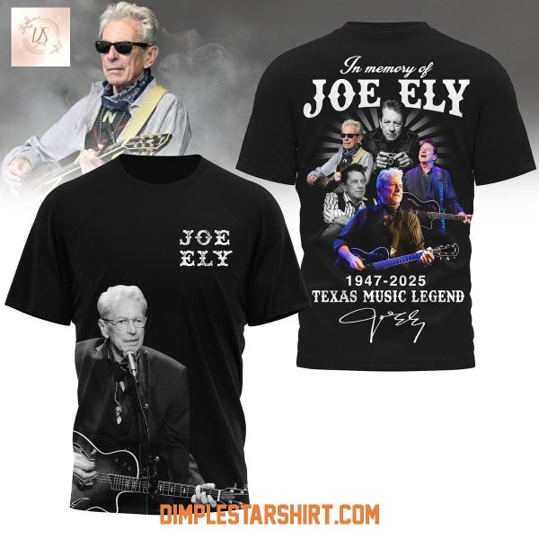 In Memory Of Joe Ely 2025 Texas Music Legend Hoodie Shirt