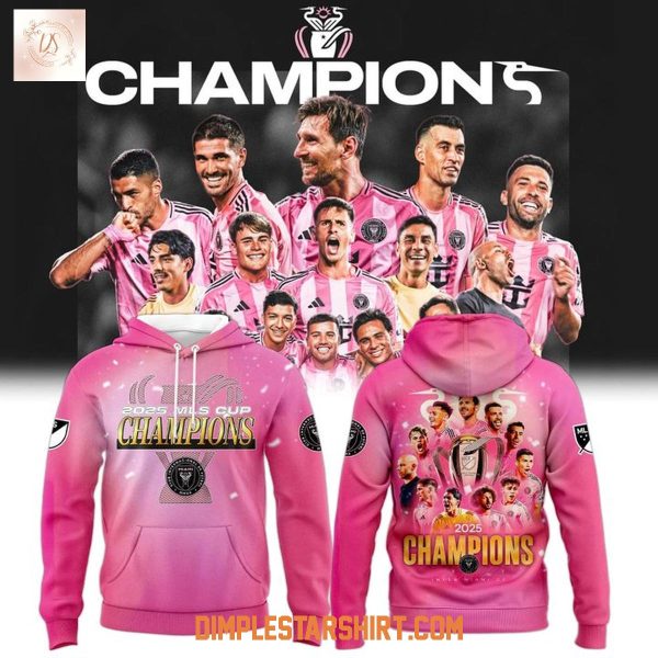 Inter Miami Champions MLS Cup 2025 Hoodie Shirt