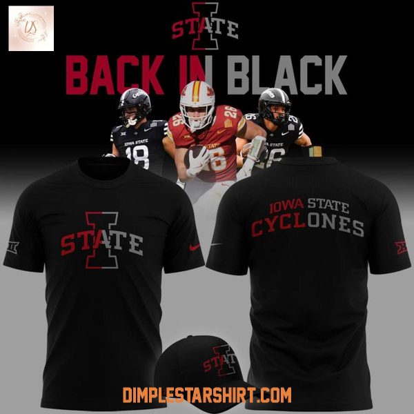 Iowa State Cyclones Back In Black Hoodie Shirt