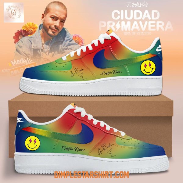 J Balvin Ciudad Primavera Air Force 1 Shoes