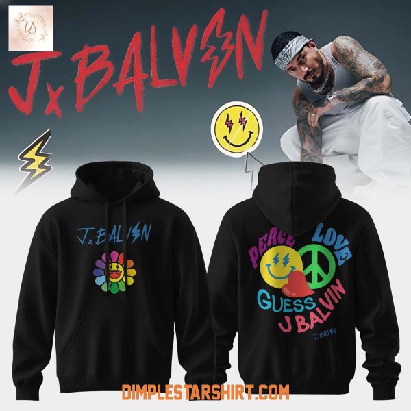 J Balvin Peace Love Guess Hoodie Shirt