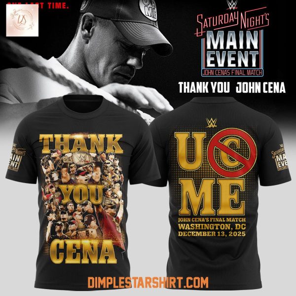 John Cena Farewell 2025 Washington D.C Shirt