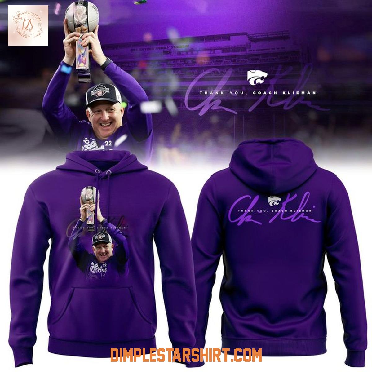 Kansas State Wildcats Thank You Coach Klieman Hoodie Shirt Kansas State Wildcats Thank You Coach Klieman Hoodie Shirt
