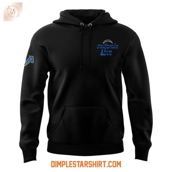 Los Angeles Chargers Black California Love Hoodie Shirt