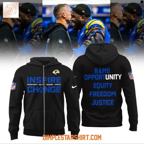 Los Angeles Rams Inspire Change Opportunity Equity Freedom Justice Hoodie Shirt