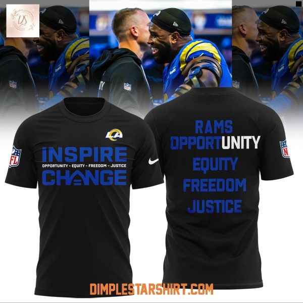 Los Angeles Rams Inspire Change Opportunity Equity Freedom Justice Hoodie Shirt