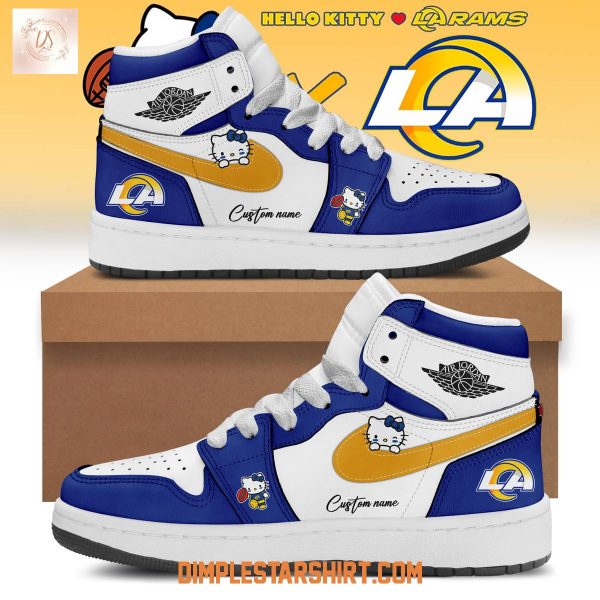 Los Angeles Rams x Hello Kitty Air Jordan 1 Shoes