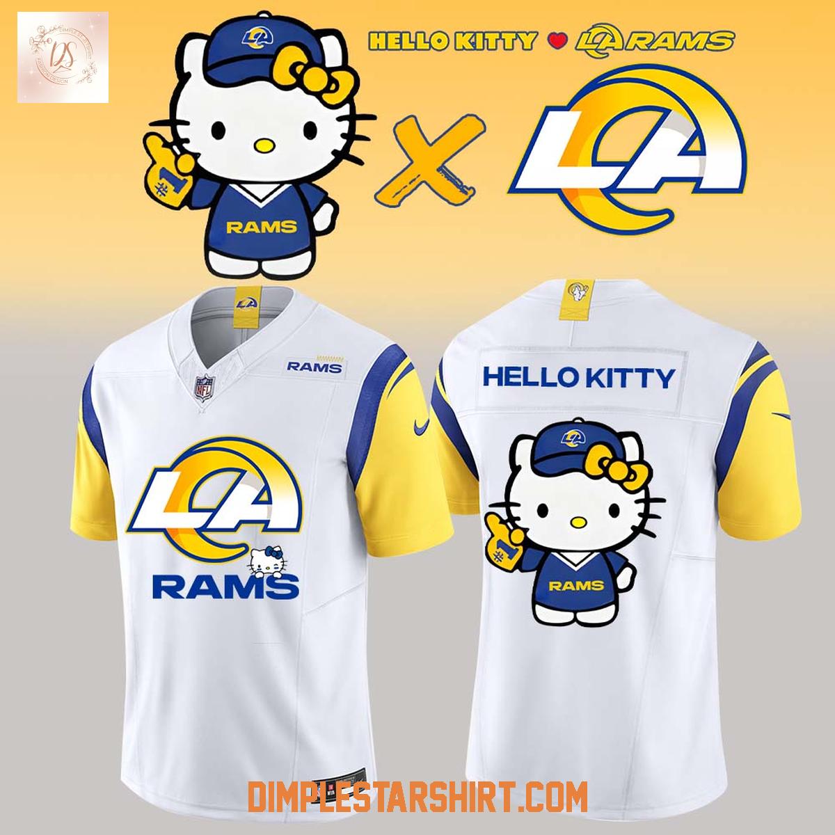 Los Angeles Rams x Hello Kitty Football Jersey Los Angeles Rams x Hello Kitty Football Jersey