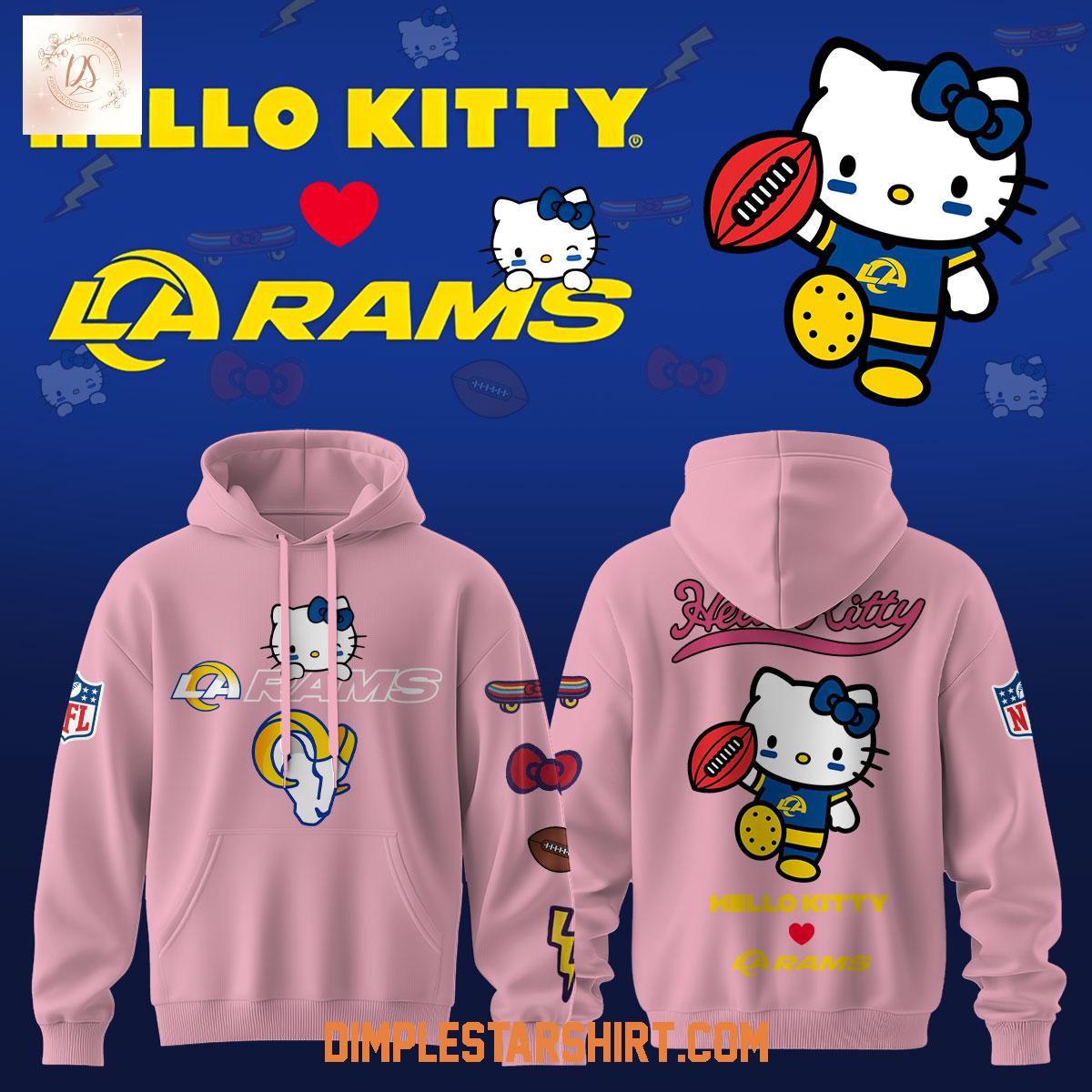 Los Angeles Rams x Hello Kitty Hoodie Shirt Los Angeles Rams x Hello Kitty Hoodie Shirt