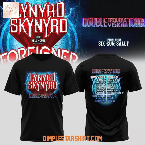 Lynyrd Skynyrd Double Trouble Vision Tour Hoodie Shirt