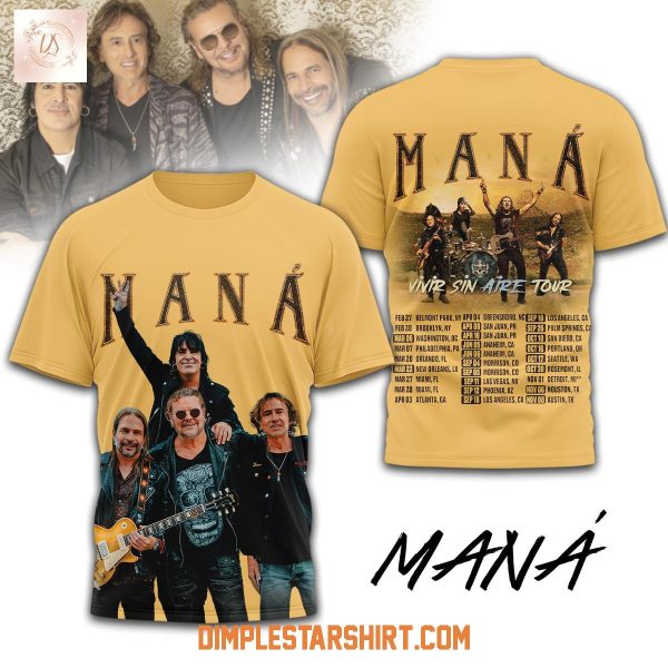 Mana Vivir Sin Aire Tour 2026 Shirt