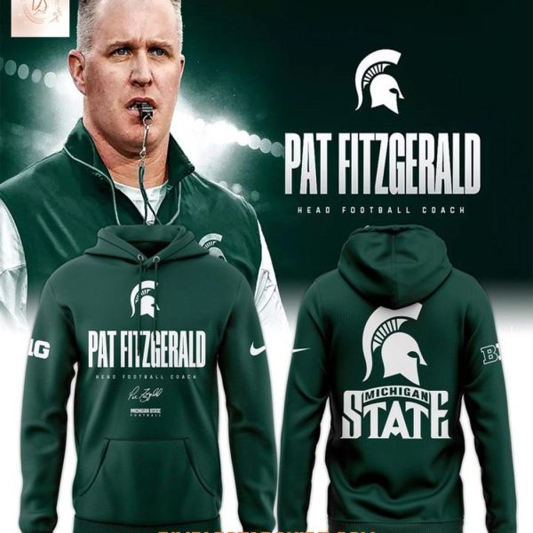 Michigan State Football X Coach Fitzgerald 2025 Hoodie Shirt