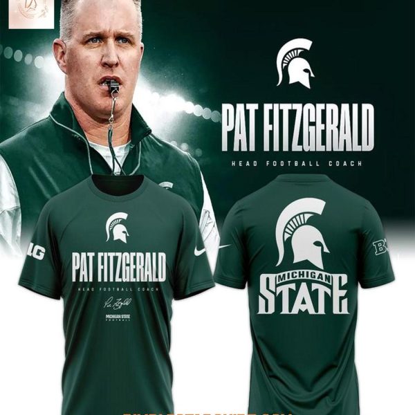 Michigan State Football X Coach Fitzgerald 2025 Hoodie Shirt