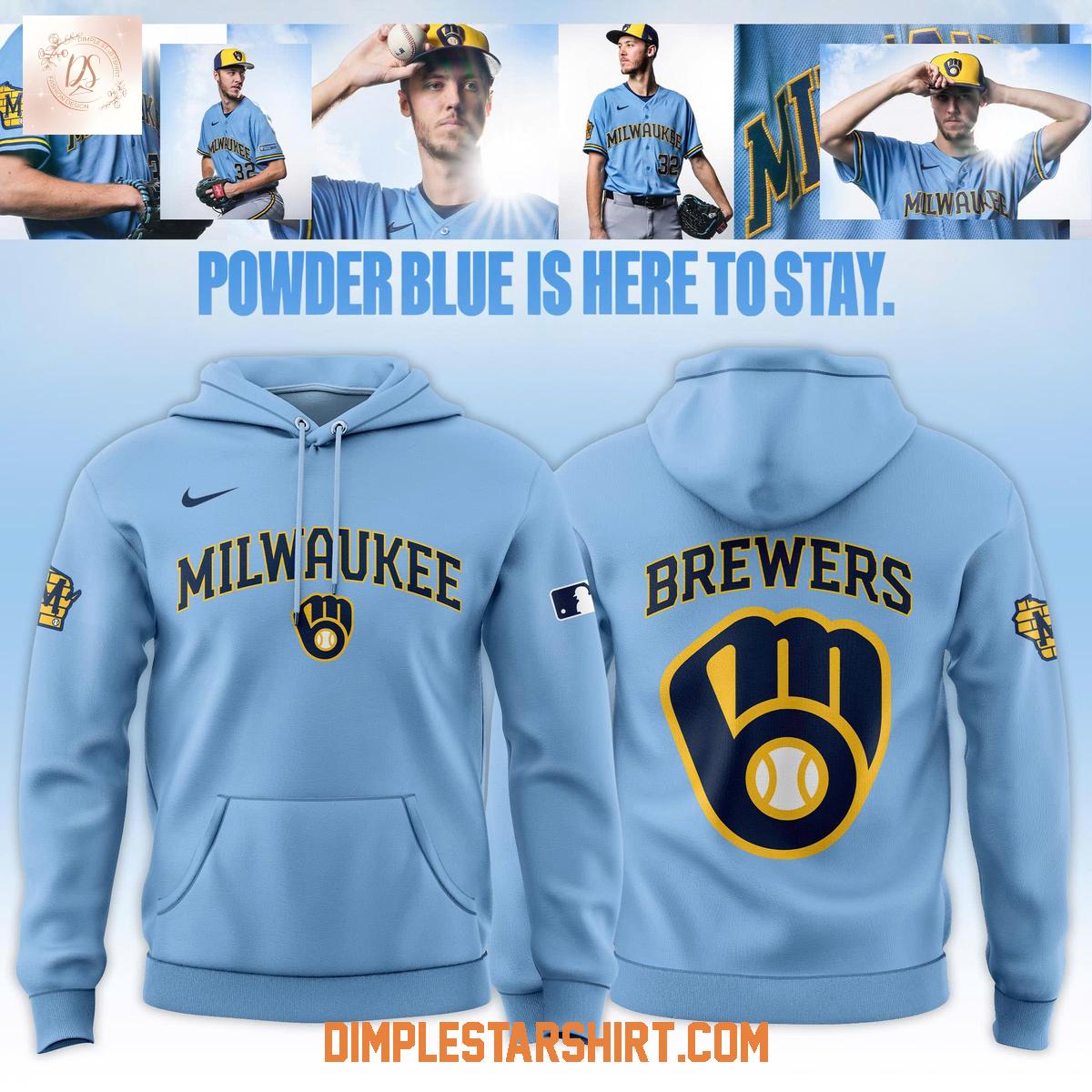 Milwaukee Brewers Powder Blue 2026 Hoodie Shirt Milwaukee Brewers Powder Blue 2026 Hoodie Shirt