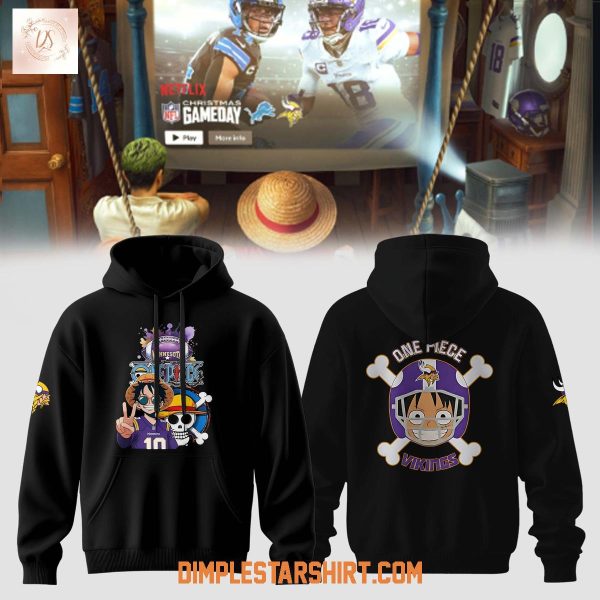 Minnesota Vikings x One Piece Skol Straw Hat Hoodie T-Shirt