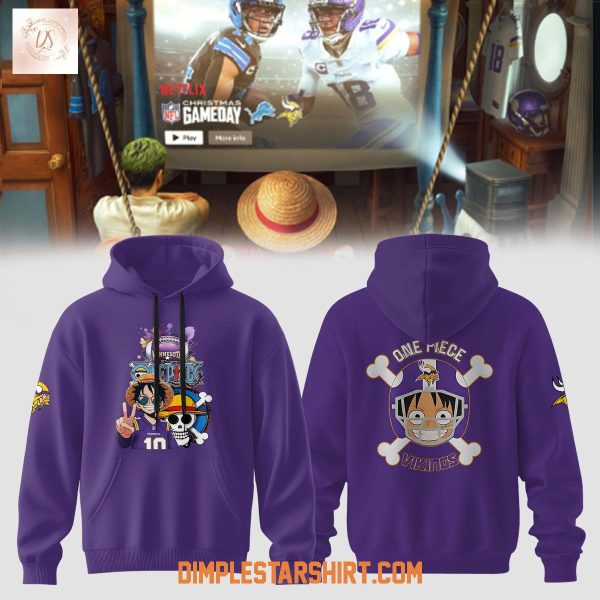 Minnesota Vikings x One Piece Skol Straw Hat Hoodie T Shirt