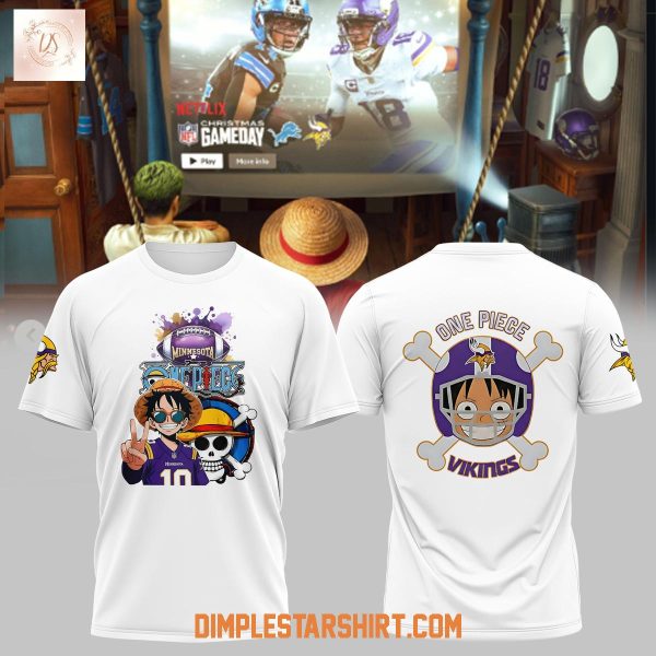 Minnesota Vikings x One Piece Skol Straw Hat Hoodie T Shirt