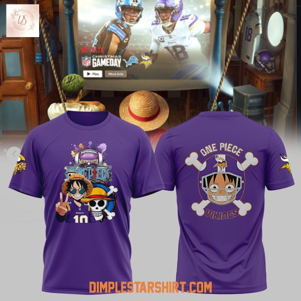 Minnesota Vikings x One Piece Skol Straw Hat Hoodie T Shirt