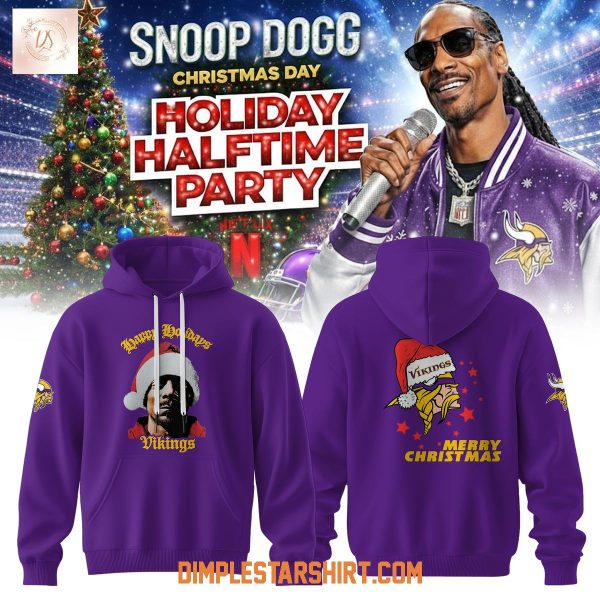 Minnesota Vikings x Snoop Doggs Holiday Halftime Party Hoodie T Shirt