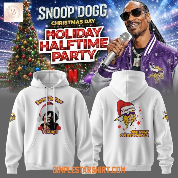 Minnesota Vikings x Snoop Doggs Holiday Halftime Party Hoodie T Shirt