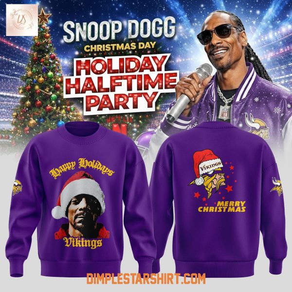 Minnesota Vikings x Snoop Doggs Holiday Halftime Party Hoodie T Shirt
