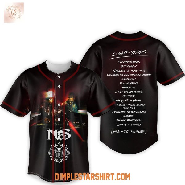 Nas DJ Premier Light Years Baseball Jersey