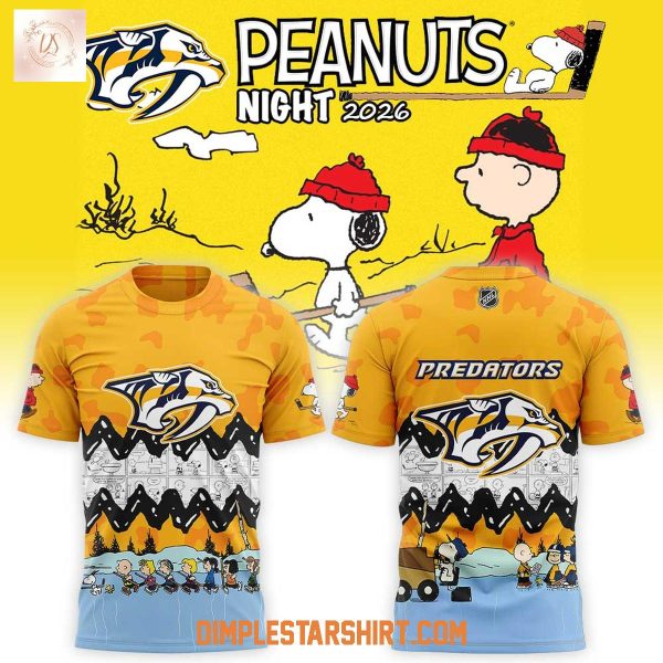 Nashville Predators Peanuts Night 2026 Hoodie T Shirt