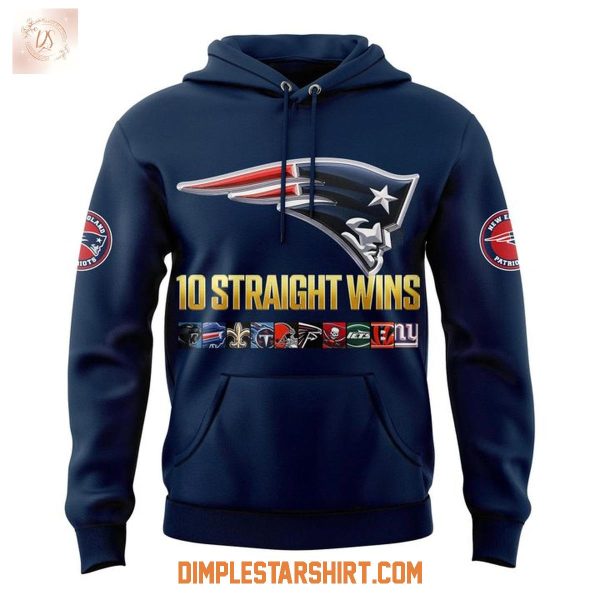 New England Patriots 10 Straight Wins Hoodie Shirt