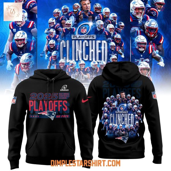 New England Patriots 2025 NFL Playoffs Hoodie t-Shirt