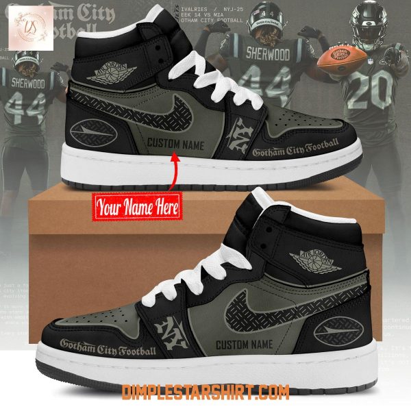 New York Jets Gotham City Air Jordan 1 Shoes