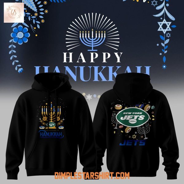 New York Jets Happy Hanukkah Hoodie T-Shirt