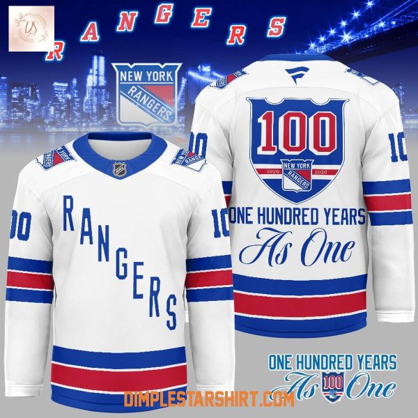 New York Rangers 100th Anniversary Hockey Jersey