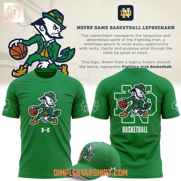 Notre Dame Fighting Irish Under Armour Basketball Leprechaun Rival Hoodie Shirt