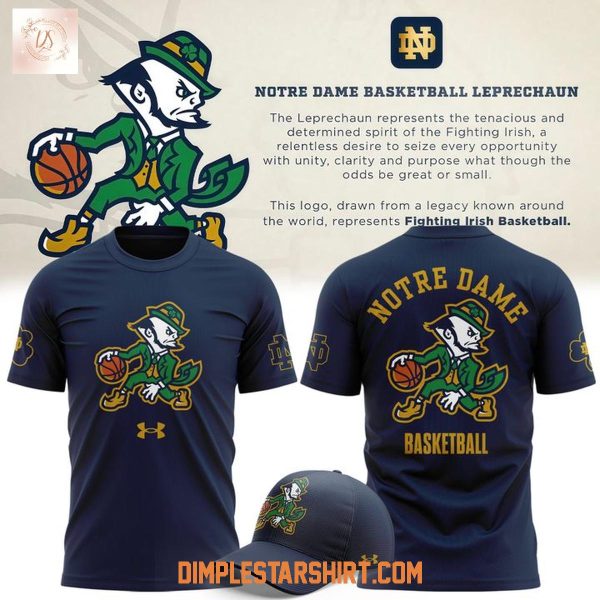 Notre Dame Fighting Irish Under Armour Basketball Leprechaun Rival Hoodie Shirt