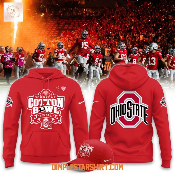 Ohio State Buckeyes 2026 Goodyear Cotton Bowl Hoodie T Shirt